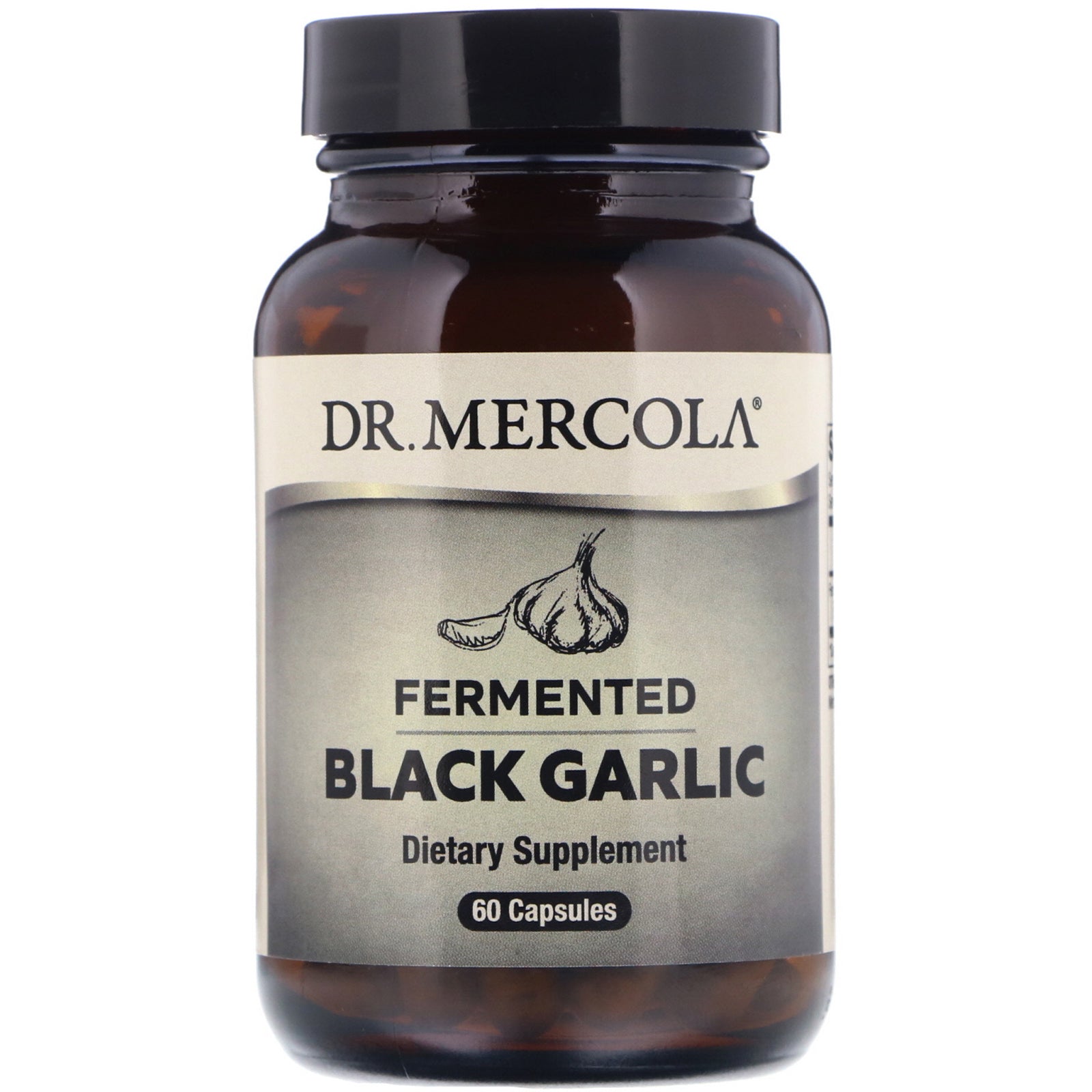 Dr. Mercola, Fermented Black Garlic, 60 Capsules