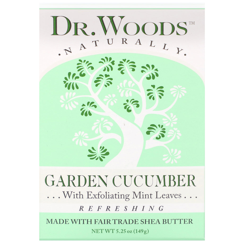 Dr. Woods, Bar Soap, Garden Cucumber, 5.25 oz (149 g)