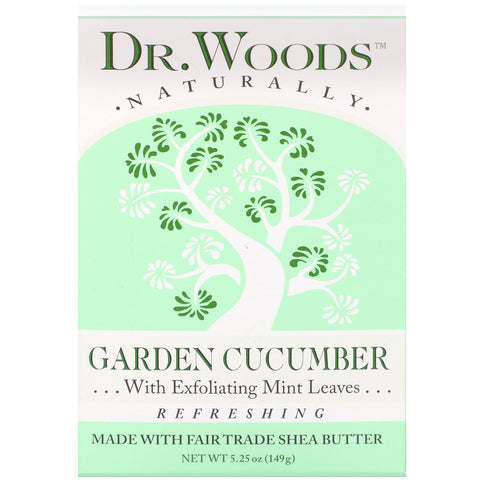 Dr. Woods, Bar Soap, Garden Cucumber, 5.25 oz (149 g)