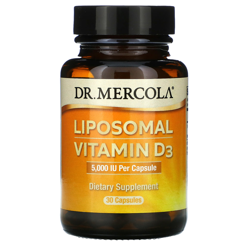 Dr. Mercola, Liposomal Vitamin D3, 5,000 IU, 30 Capsules