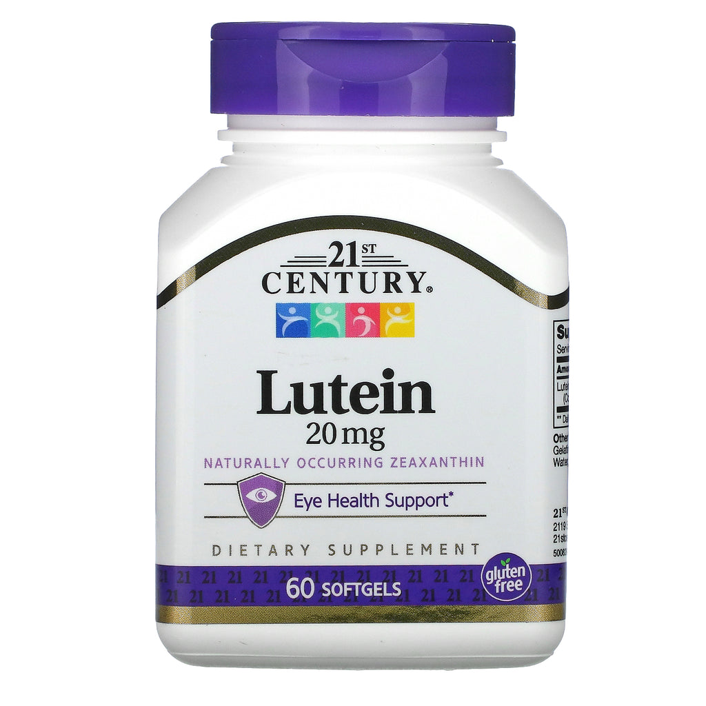 21st Century, Lutein, 20 mg, 60 Softgels