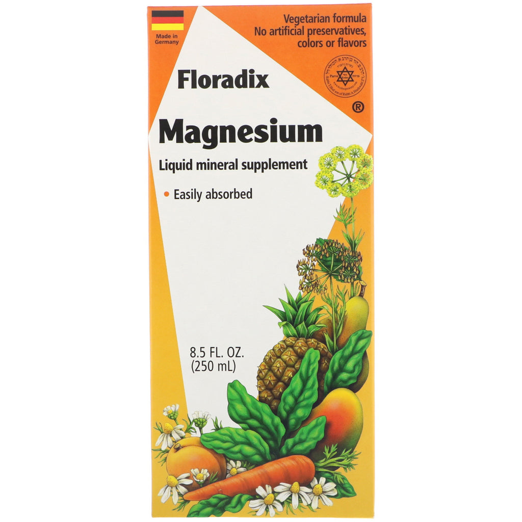 Flora, Floradix, Magnesium, Liquid Mineral Supplement, 8.5 fl oz (250 ml)