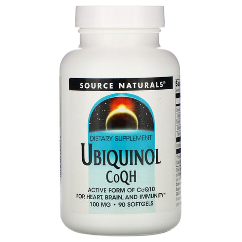 Source Naturals, Ubiquinol CoQH, 100 mg, 90 Softgels