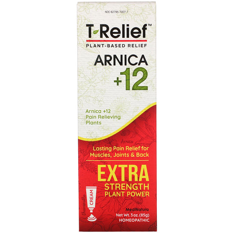 MediNatura, T-Relief, Extra Strength Plant Power Cream, Chamomilla, 3 oz (85 g)
