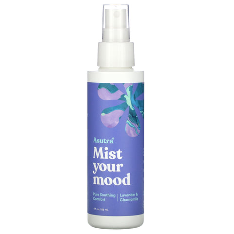 Asutra, Mist Your Mood, Pure Soothing Comfort, Lavender & Chamomile, 4 fl oz (118 ml)