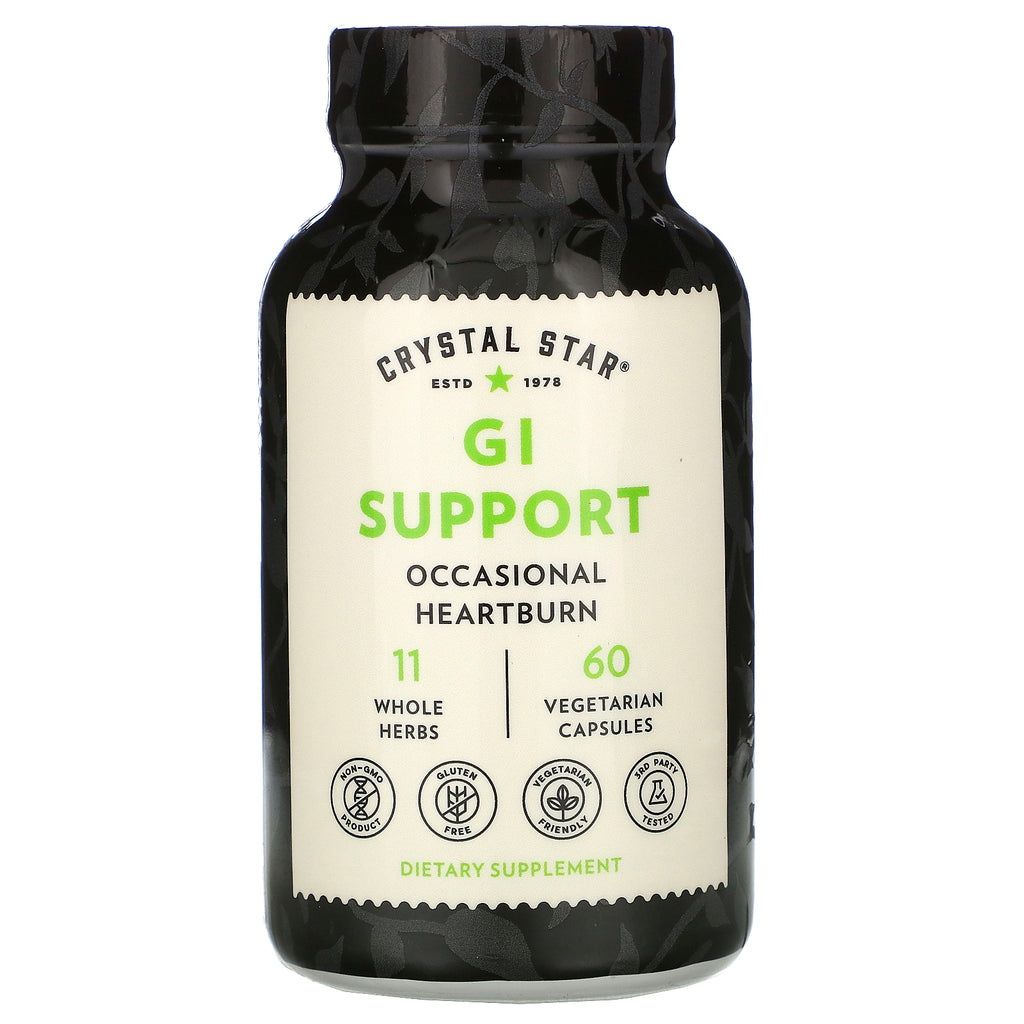 Crystal Star, GI Support, 60 Vegetarian Capsules