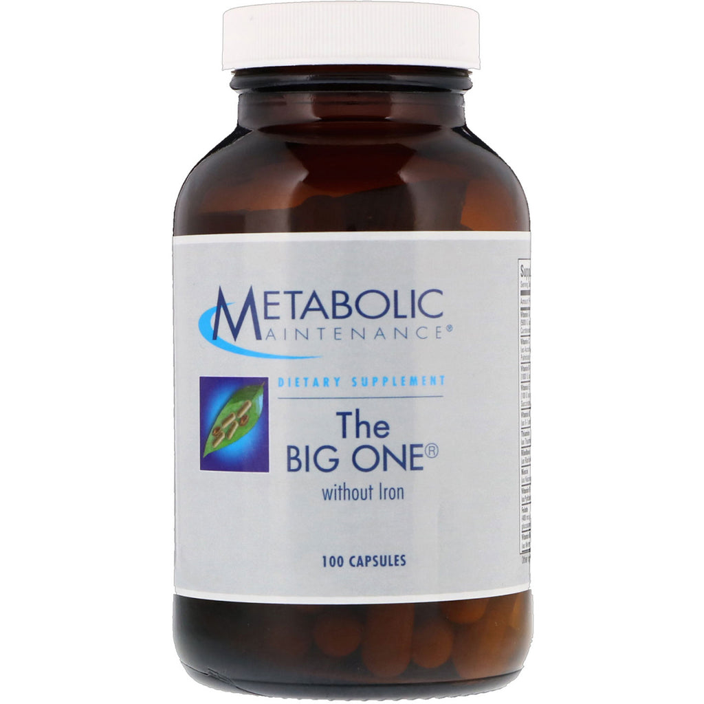 Metabolic Maintenance, The Big One without Iron, 100 Capsules