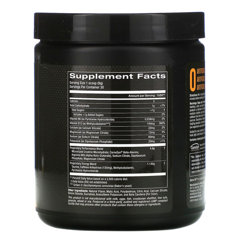 Sierra Fit, Pre-Workout Powder, Mango, 9.5 oz (270 g)