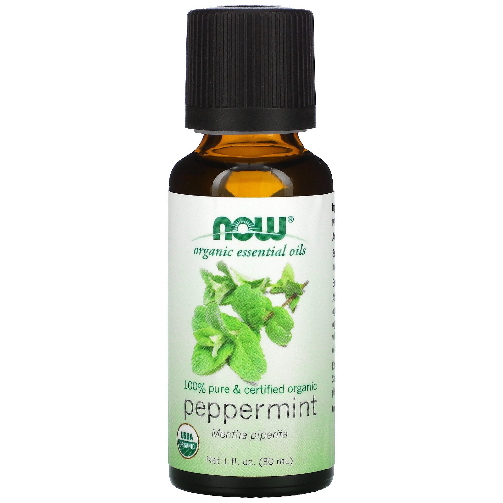 Now Foods, Organic Essential Oils, Peppermint, 1 fl oz (30ml)