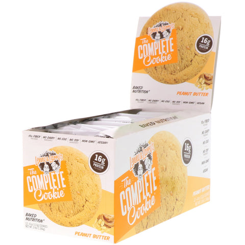 Lenny & Larry's, The COMPLETE Cookie, Peanut Butter, 12 Cookies, 4 oz (113 g) Each