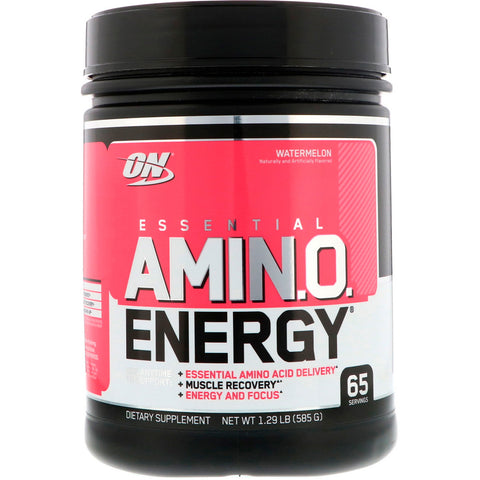 Optimum Nutrition, ESSENTIAL AMIN.O. ENERGY, Watermelon, 1.29 lb (585 g)