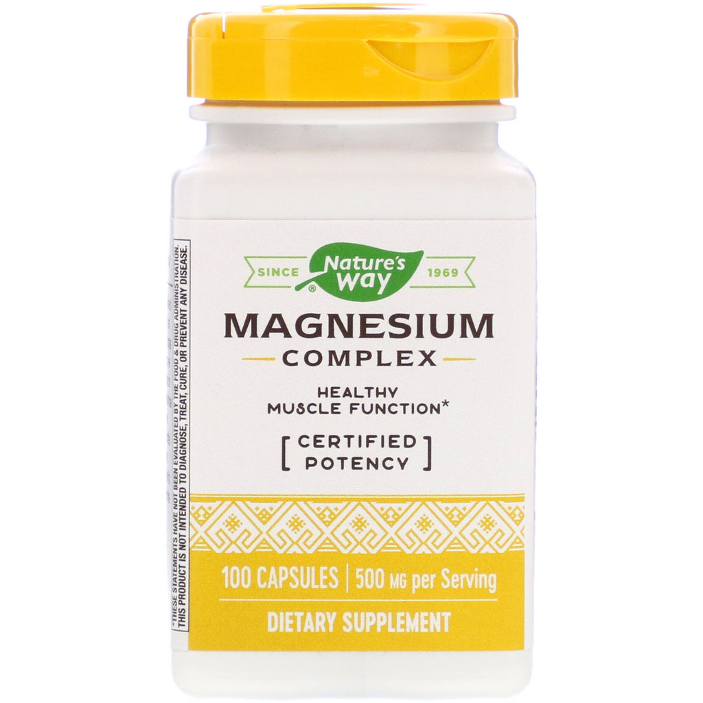 Nature's Way, Magnesium Complex, 500 mg, 100 Capsules