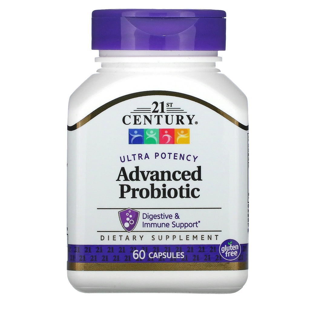 21st Century, Advanced Probiotic, Ultra Potency, 60 Capsules