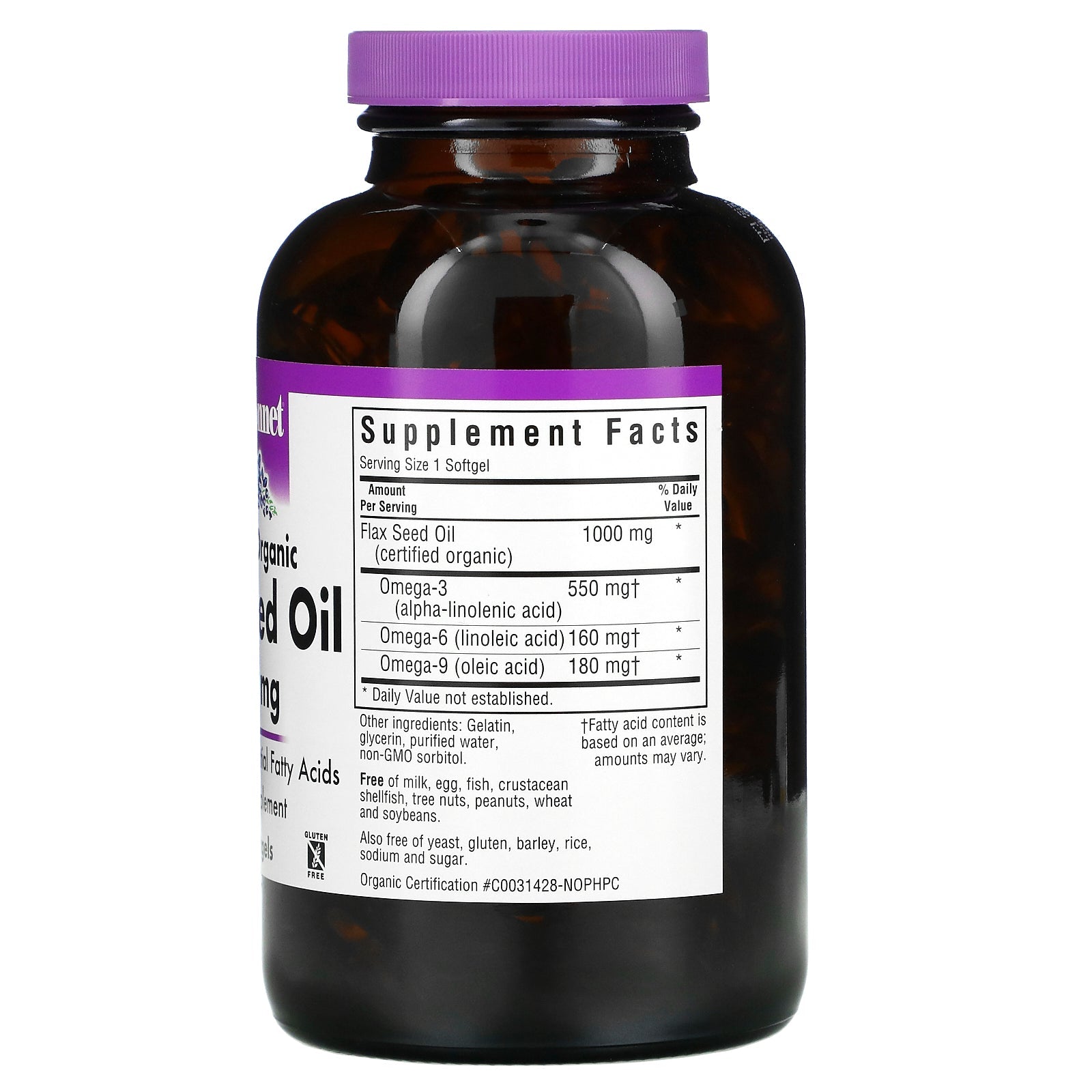 Bluebonnet Nutrition,  Flax Seed Oil, 1,000 mg, 250 Softgels