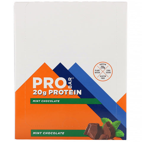 ProBar, Protein Bar, Mint Chocolate, 12 Bars, 2.47 oz (70 g) Each