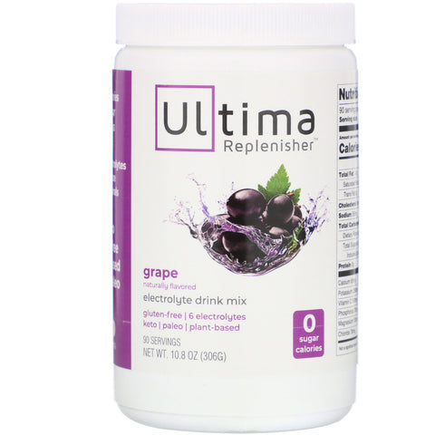 Ultima Replenisher, Electrolyte Drink Mix, Grape, 10.8 oz (306 g)