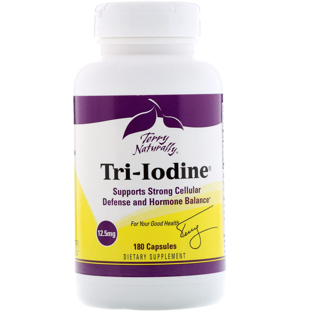 Terry Naturally, Tri-Iodine, 12.5 mg, 180 Capsules