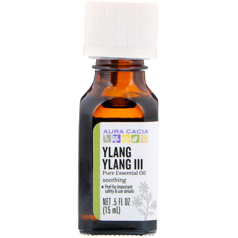 Aura Cacia, Pure Essential Oil, Ylang Ylang III, .5 fl oz (15 ml)