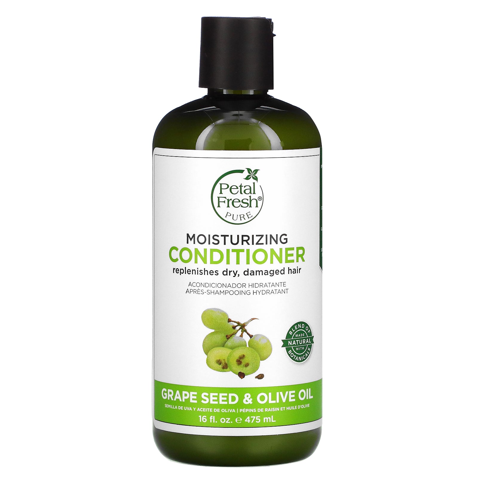 Petal Fresh, Moisturizing Conditioner, Grape Seed &amp; Olive Oil, 16 fl oz (475 ml)
