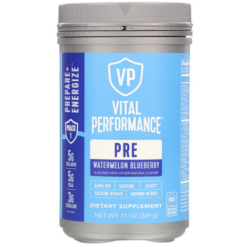 Vital Proteins, Vital Performance Pre, Watermelon Blueberry, 13 oz (369 g)