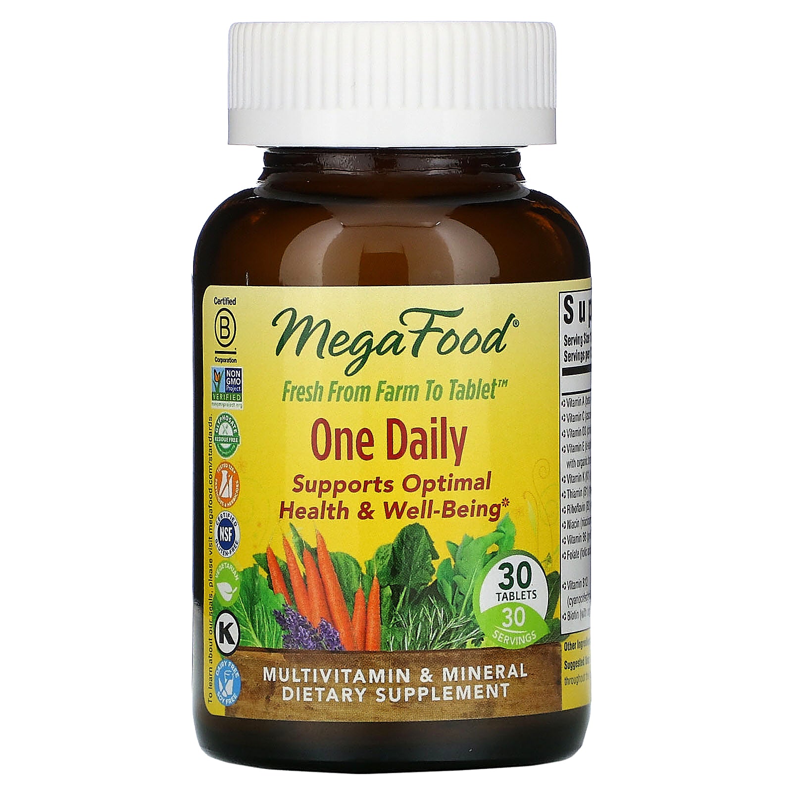 MegaFood, One Daily, 30 Tablets