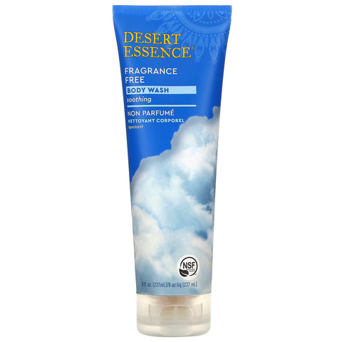 Desert Essence, Body Wash, Fragrance Free, 8 fl oz (237 ml)