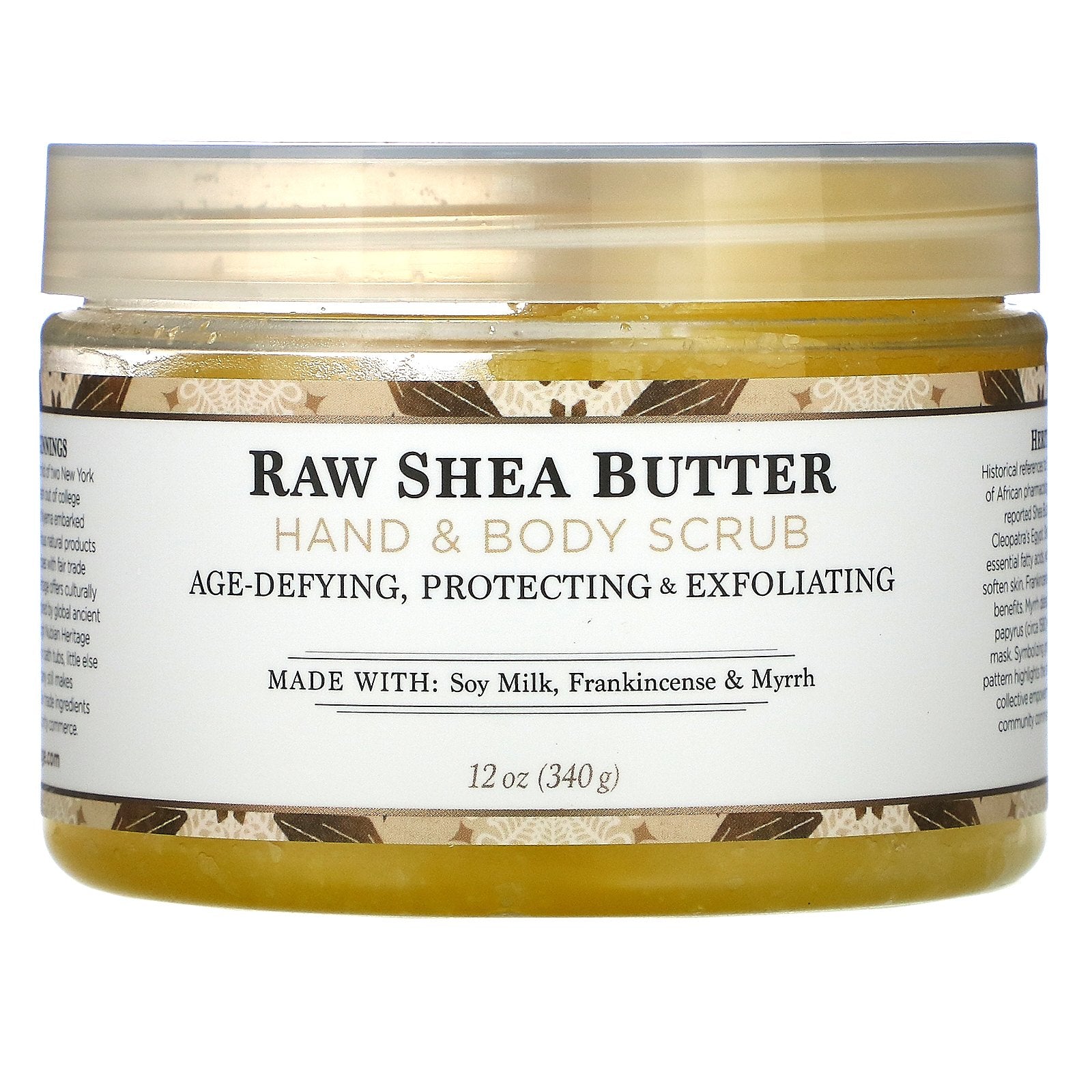 Nubian Heritage, Raw Shea Butter, Hand & Body Scrub, 12 oz (340 g)