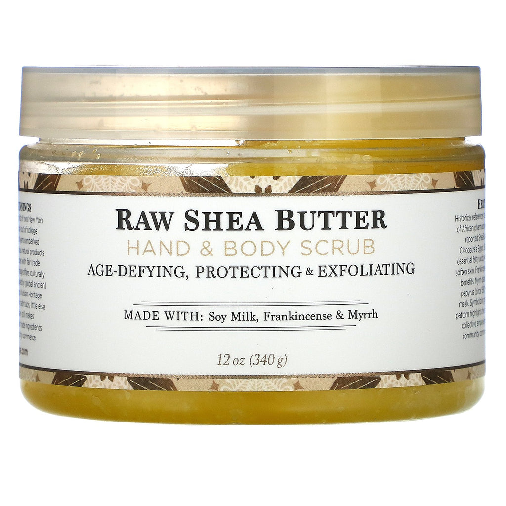 Nubian Heritage, Raw Shea Butter, Hand & Body Scrub, 12 oz (340 g)