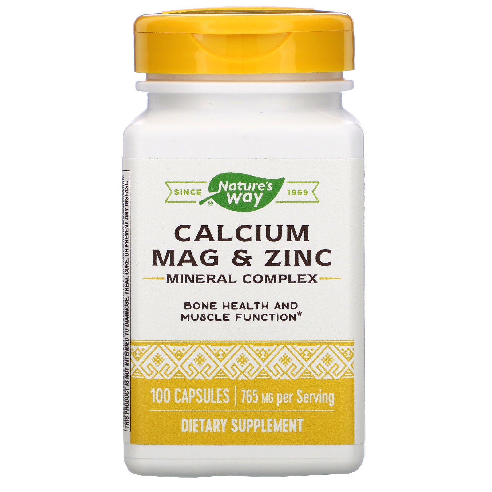 Nature's Way, Calcium Mag & Zinc Mineral Complex, 765 mg, 100 Capsules