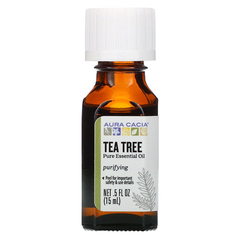 Aura Cacia, Pure Essential Oil, Tea Tree, .5 fl oz (15 ml)