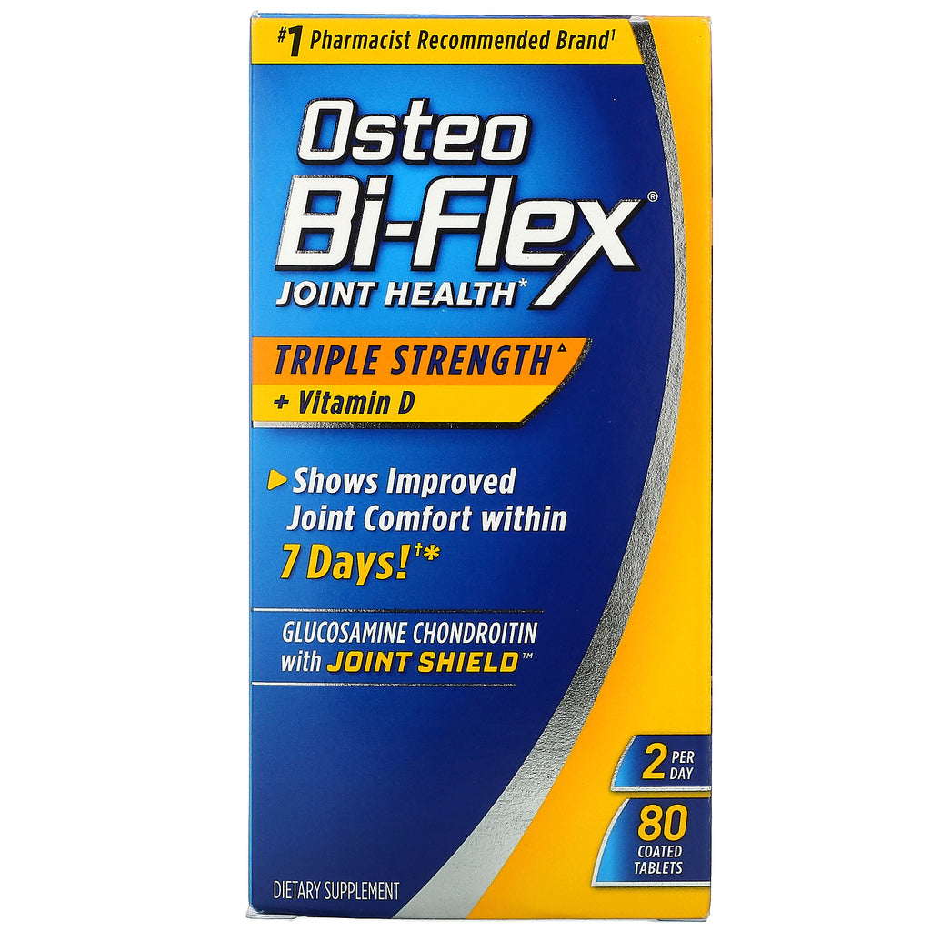 Osteo Bi-Flex, Joint Health, Triple Strength + Vitamin D, 80 Coated Tablets