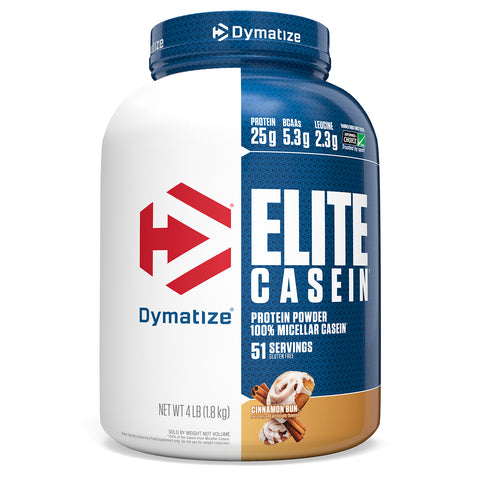 Dymatize Nutrition, Elite Casein, Cinnamon Bun, 4 lb (1.8 kg)