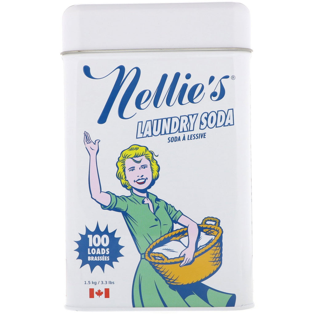 Nellie's, Laundry Soda, 100 Loads, 3.3 lbs (1.5 kg)