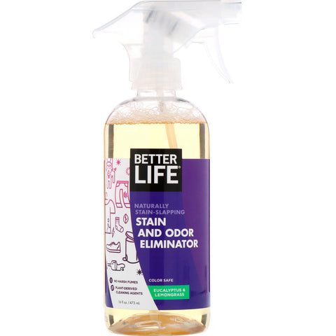 Better Life, Stain and Odor Eliminator, Eucalyptus & Lemongrass, 16 fl oz (473 ml)