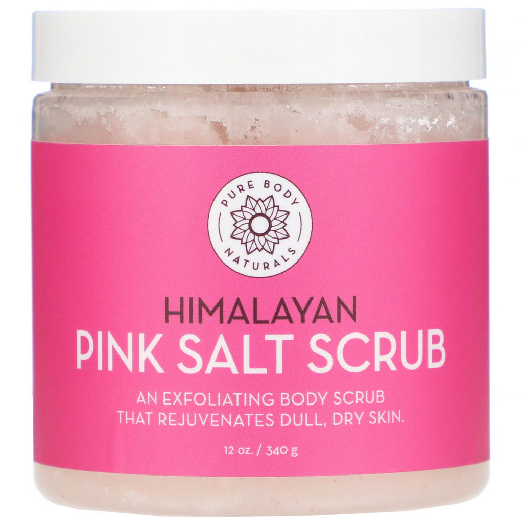 Pure Body Naturals, Himalayan Pink Salt Scrub , 12 oz (340 g)