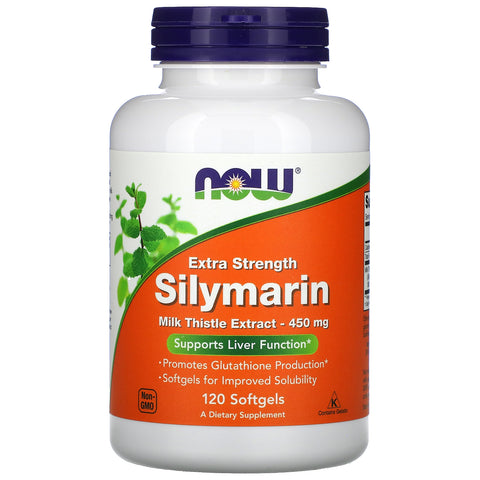 Now Foods, Silymarin, Extra Strength, 450 mg, 120 Softgels