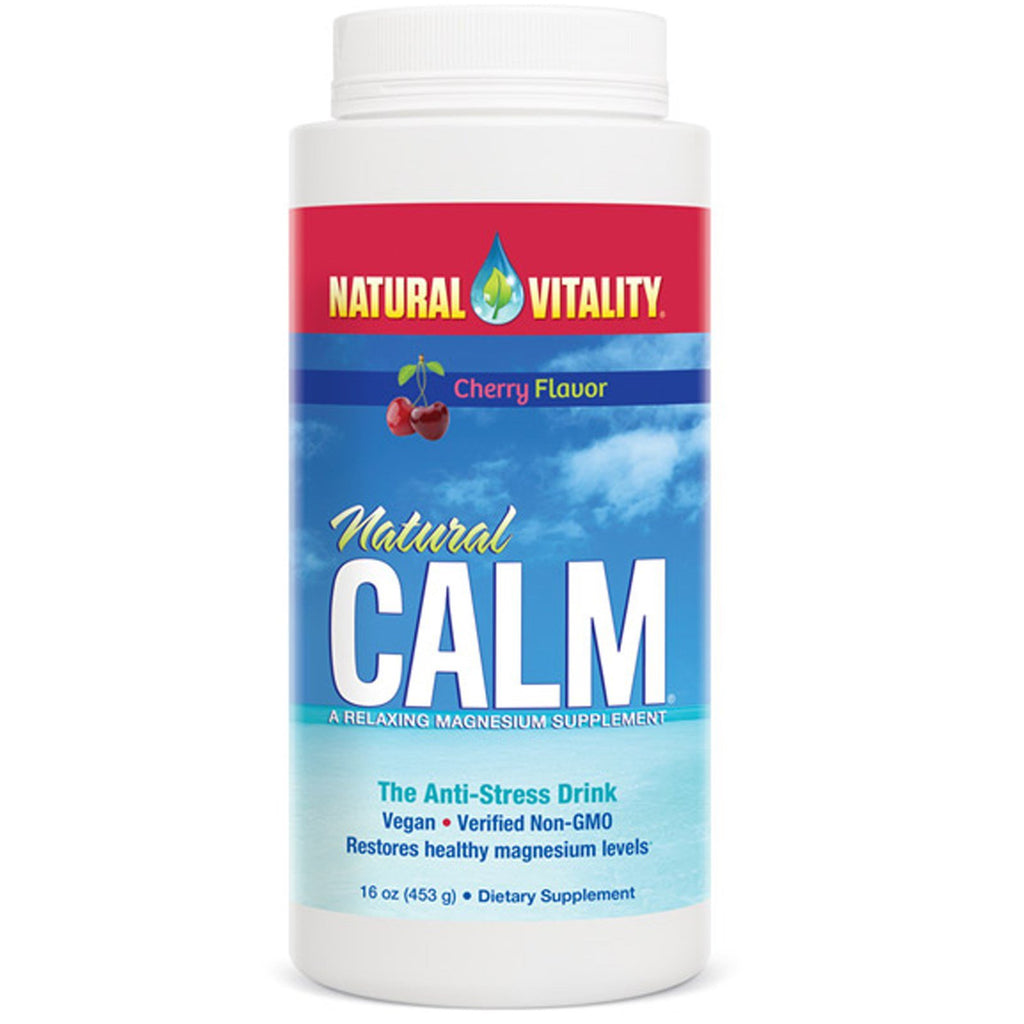Natural Vitality, Natural Calm, The Anti-Stress Drink, Cherry Flavor, 16 oz (453 g)