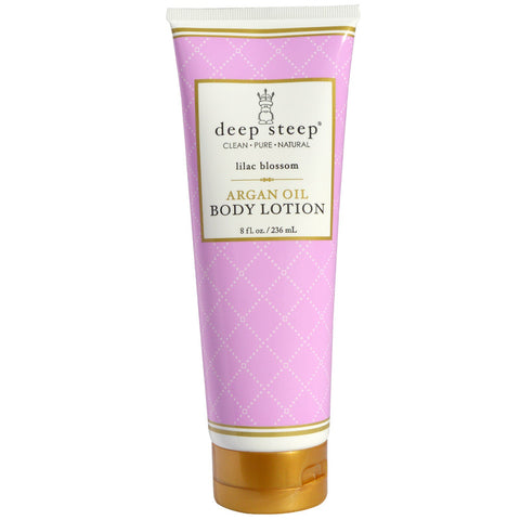 Deep Steep, Argan Oil Body Lotion, Lilac Blossom, 8 fl oz (237 ml)