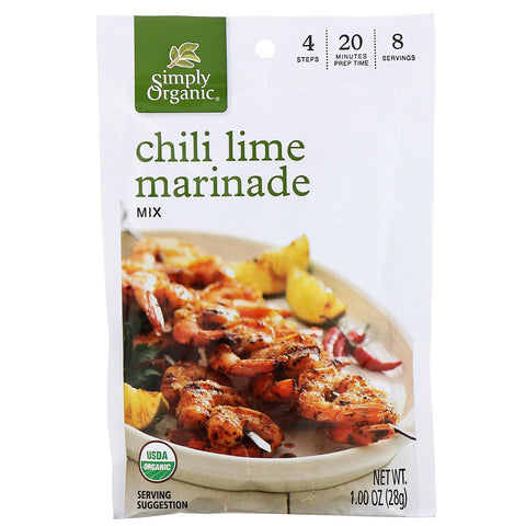 Simply , Chili Lime Marinade Mix, 12 Packets, 1.00 oz (28 g) Each