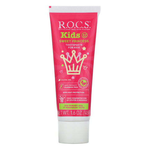 R.O.C.S., Kids, Sweet Princess Toothpaste, 3-7 Years,  1.6 oz (45 g)