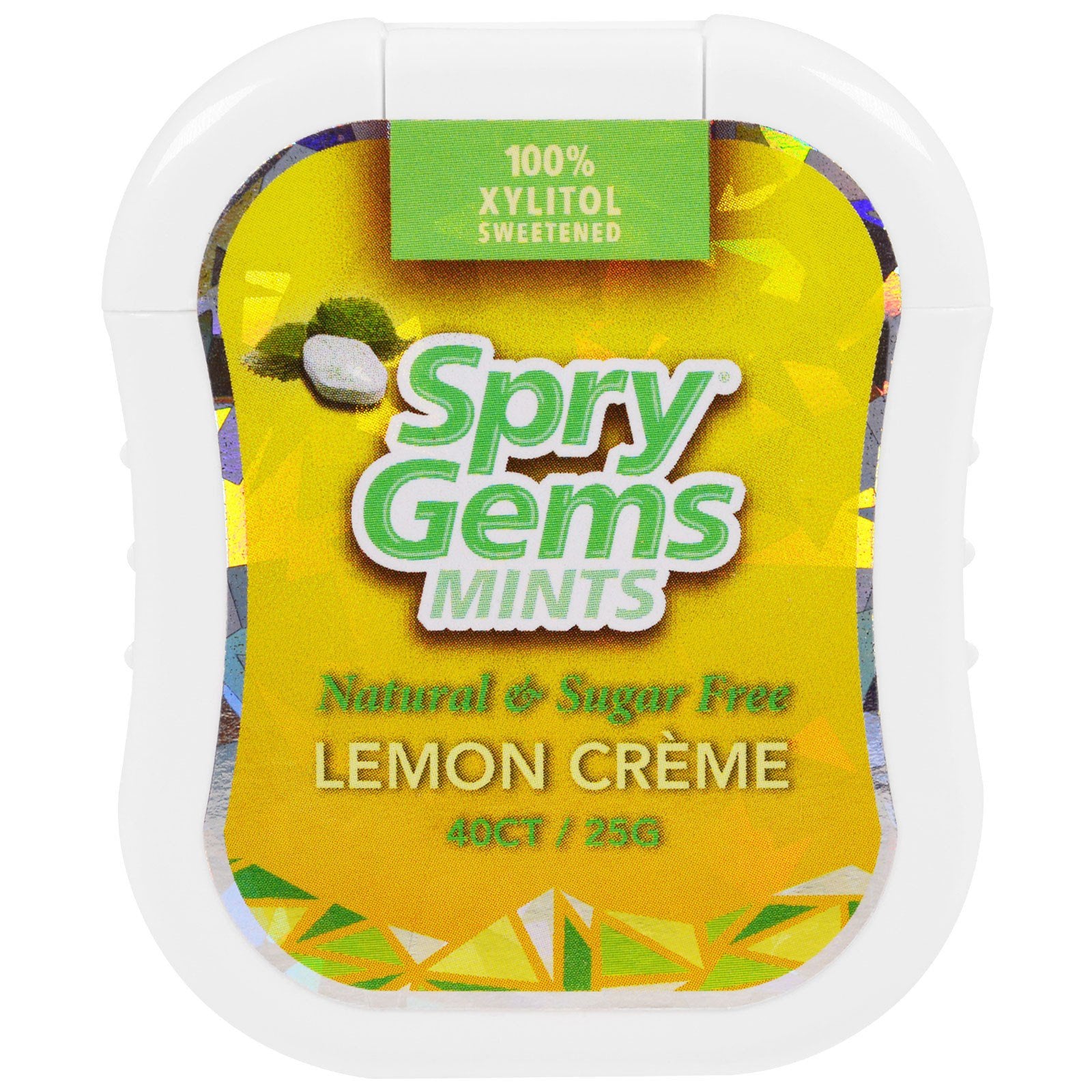Xlear, Spry Gems, Mints, Lemon Creme, 40 Count, 25 g