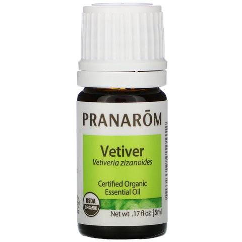 Pranarom, Essential Oil, Vetiver, .17 fl oz (5 ml)