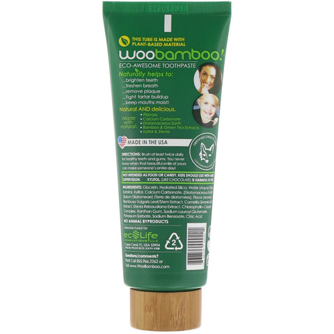 Woobamboo, Eco-Awesome Toothpaste, Fluoride-Free, Vanilla Mint, 4 oz (113 g)