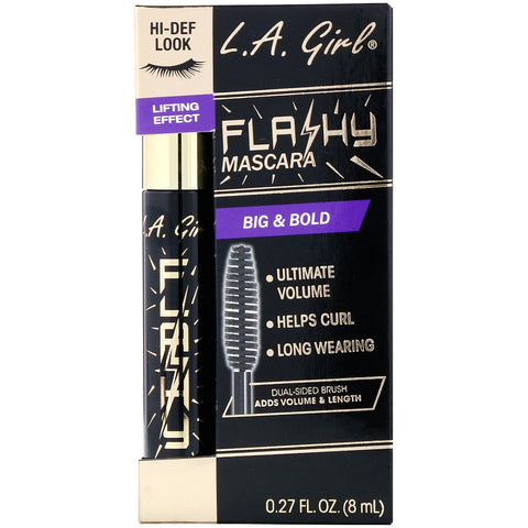 L.A. Girl, Flashy Mascara, Jet Black, 0.27 fl oz (8 ml)