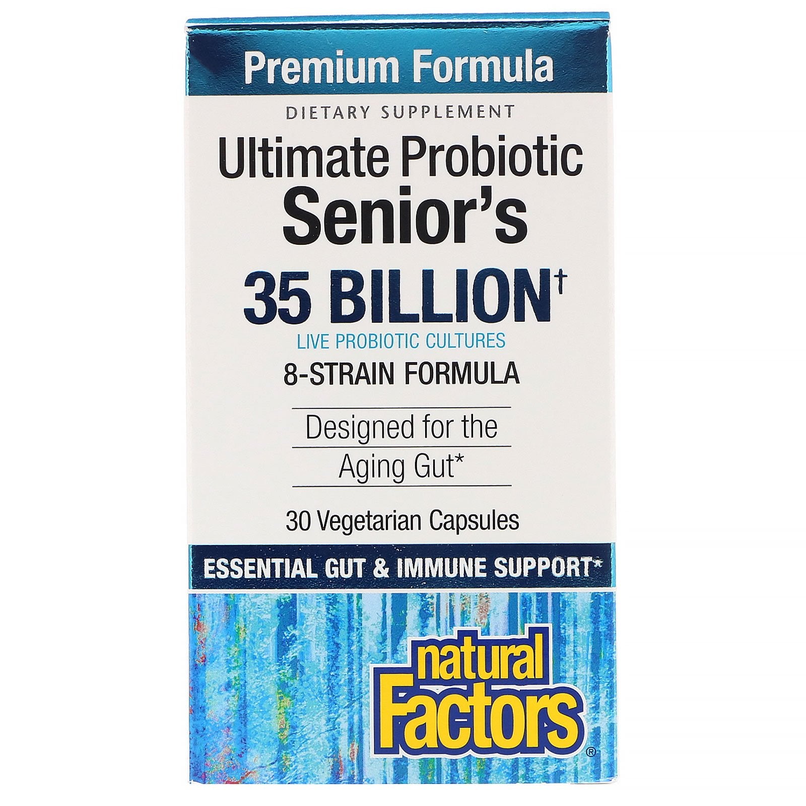 Natural Factors, Ultimate Probiotic, Senior's, 35 Billion CFU, 30 Vegetarian Capsules