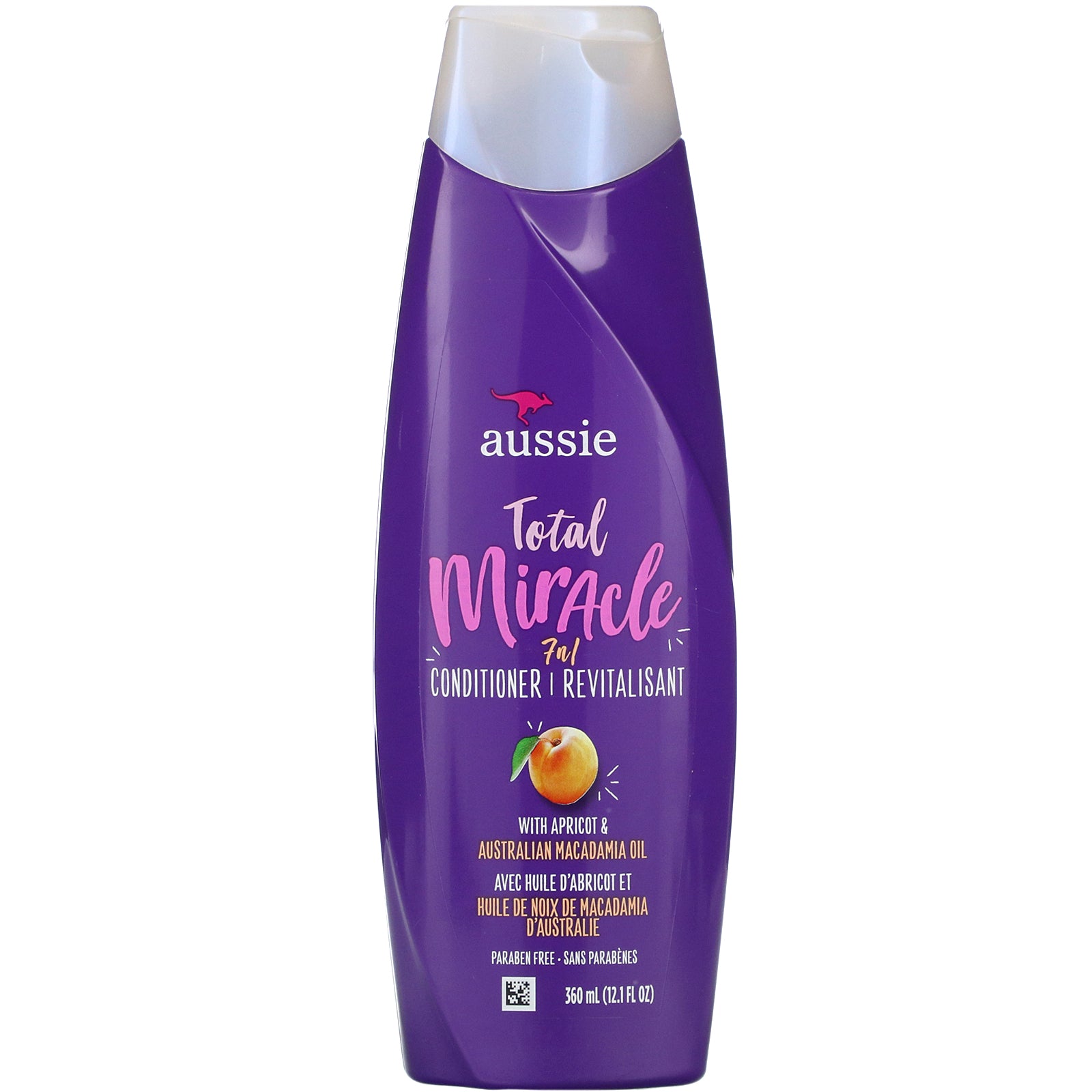 Aussie, Total Miracle 7N1 Conditioner, with Apricot & Australian Macadamia Oil, 12.1 fl oz (360 ml)