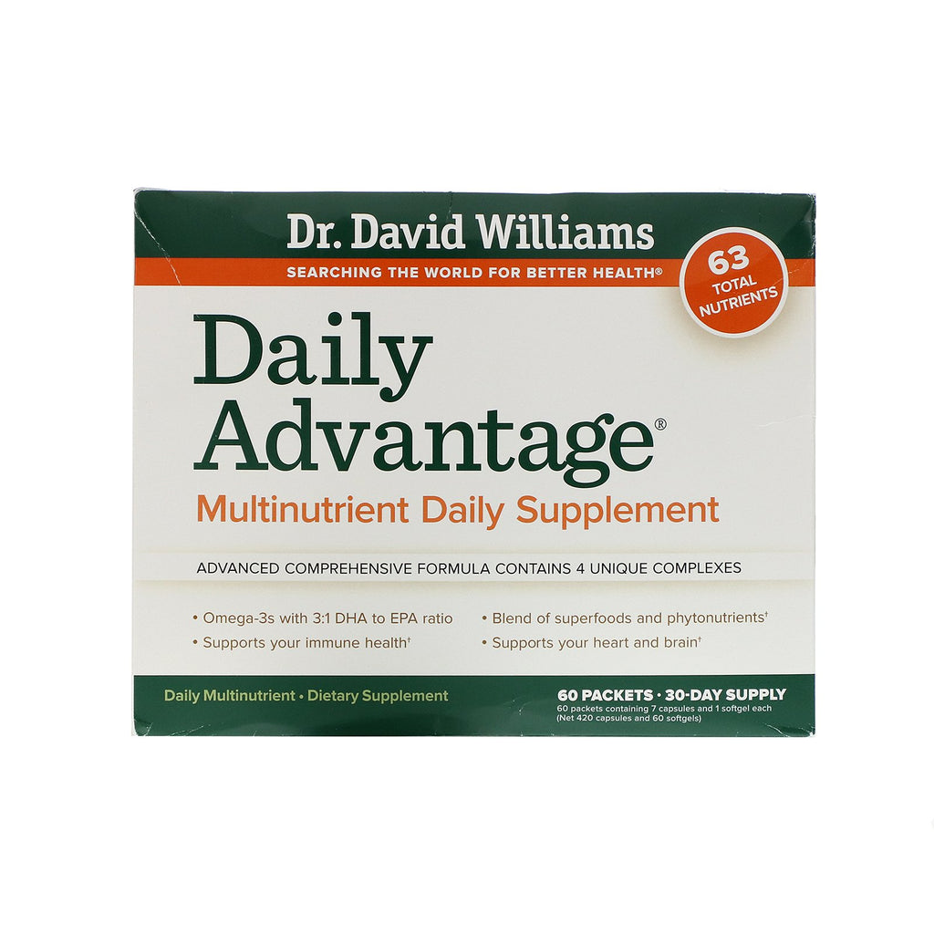 Dr. Williams, Daily Advantage, Multinutrient Daily Supplement, 60 Packets