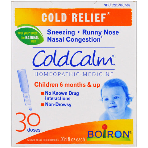 Boiron, ColdCalm, Cold Relief, 30 Oral Liquid Doses, .034 fl oz Each