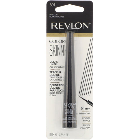 Revlon, Colorstay, Skinny Liquid Liner, Black Out 301, 0.08 oz (2.5 ml)