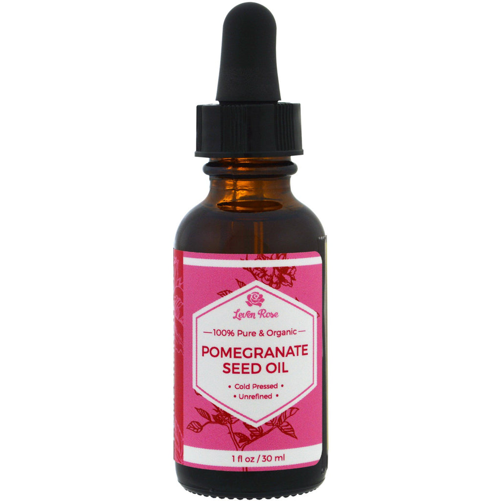 Leven Rose, 100% Pure & Organic Pomegranate Seed Oil, 1 fl oz (30 ml)